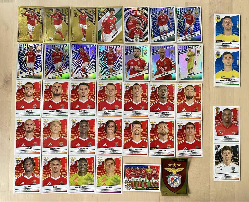 Cromos do Benfica Liga Portuguesa Panini SLB Di Maria
