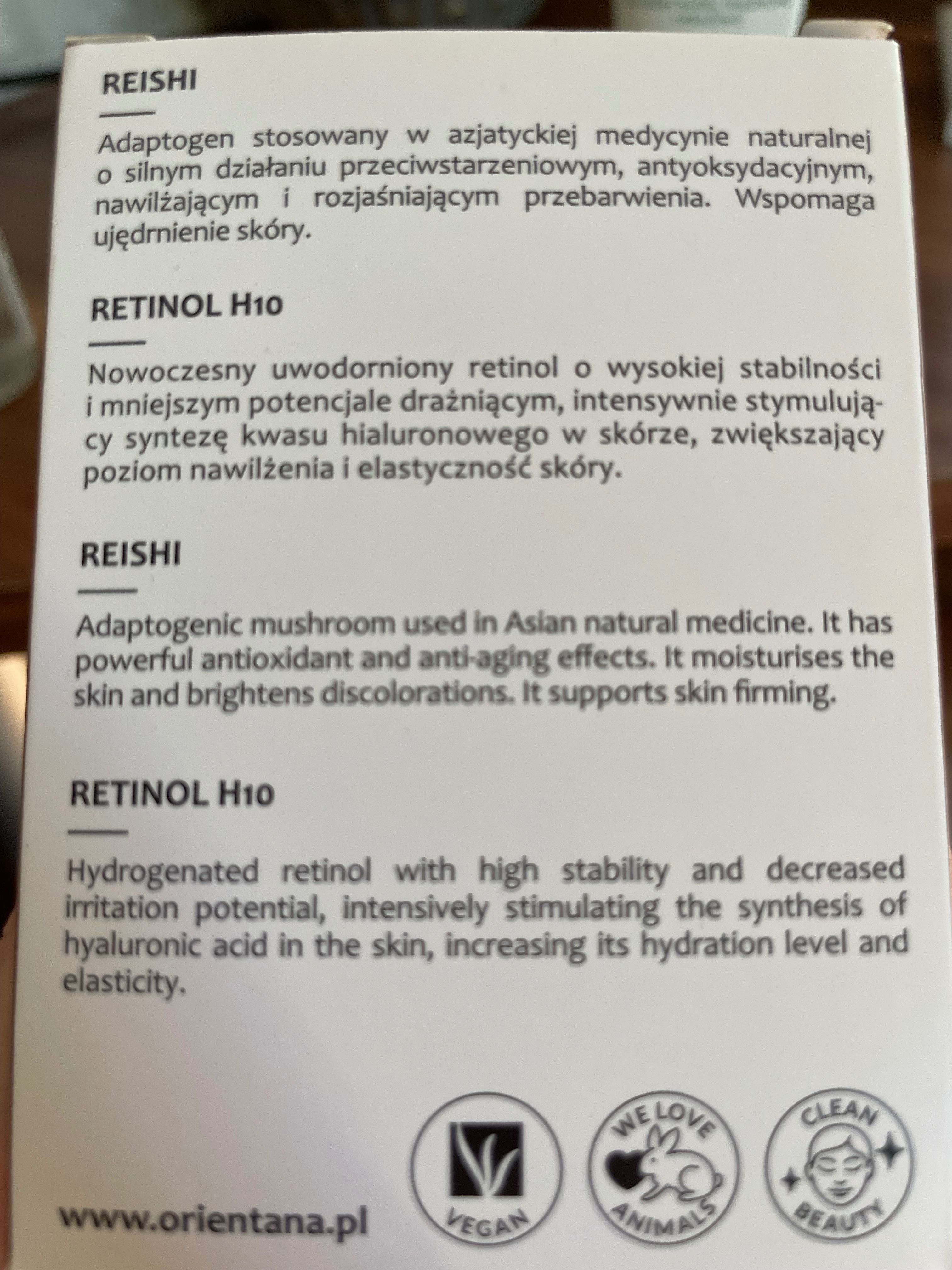 Orientana serum retinol + Basiclab normalizujący żel do mycia twarzy