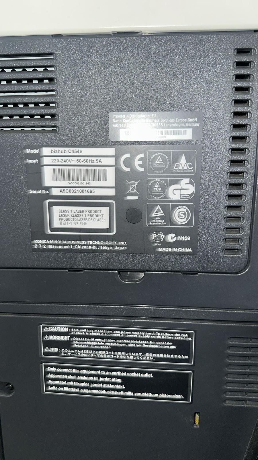 Impressora Konica Minolta Bizhub C454e