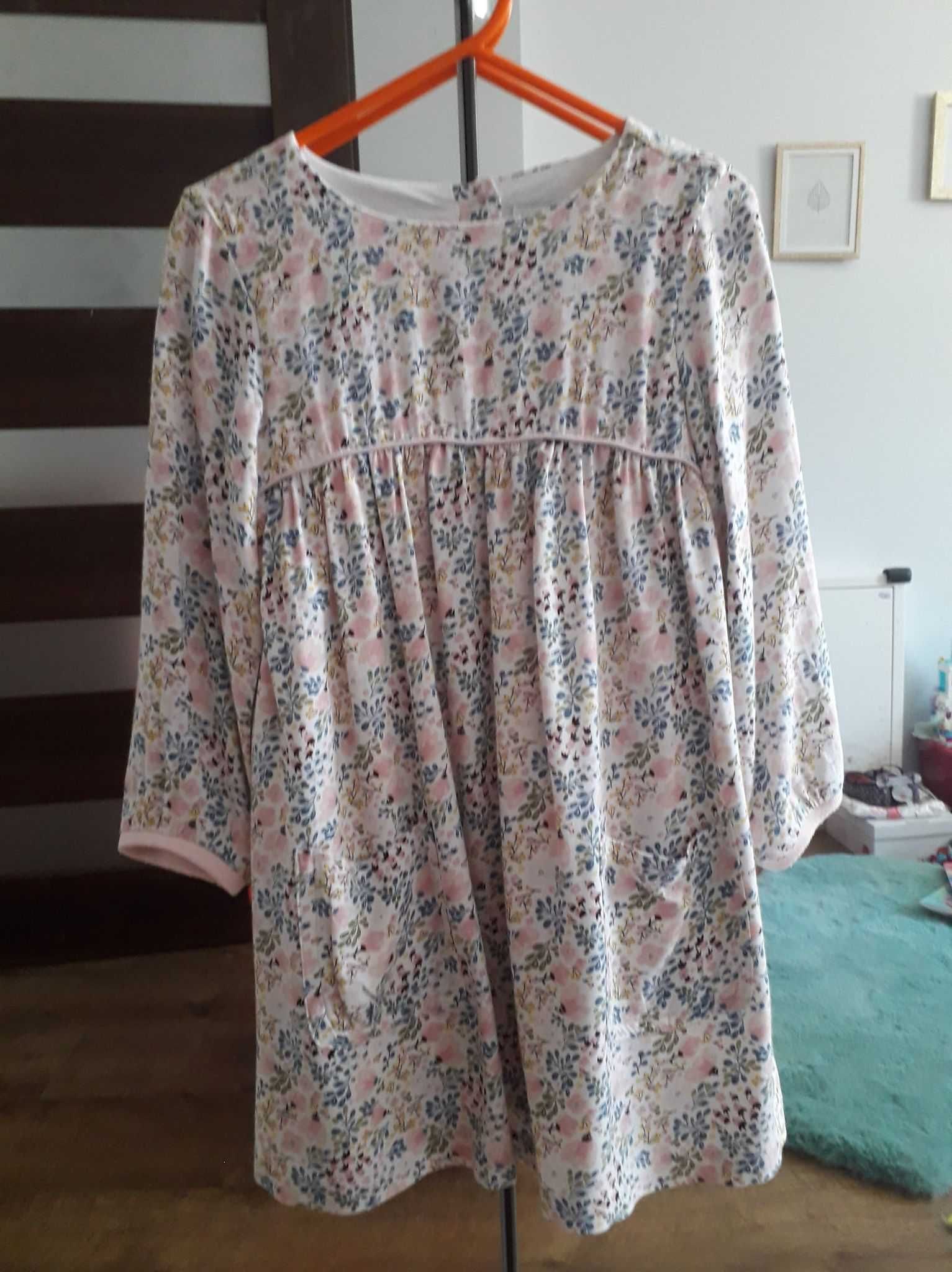 Sukienka w kwiatki roz. 98 - RESERVERD - JAK NOWA