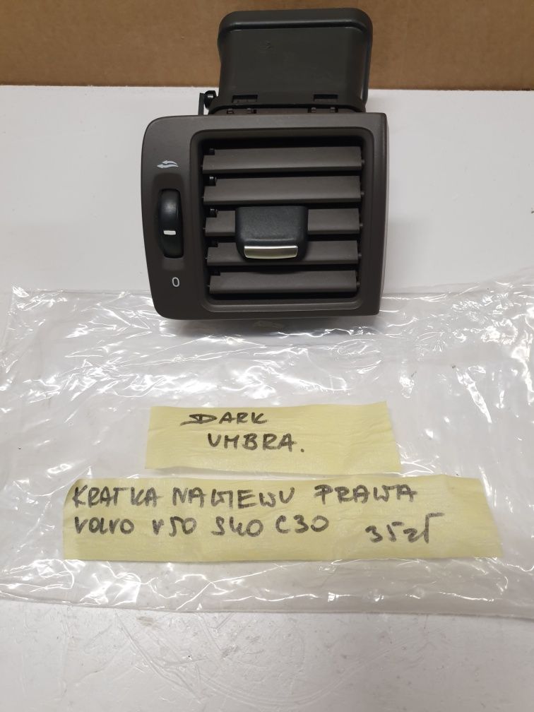 kratka nawiewu prawego volvo v50 s40 c30 DARK UMBRA