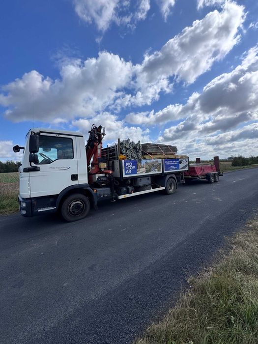 Usługi transportowe z HDS, wywrotka, łyżka