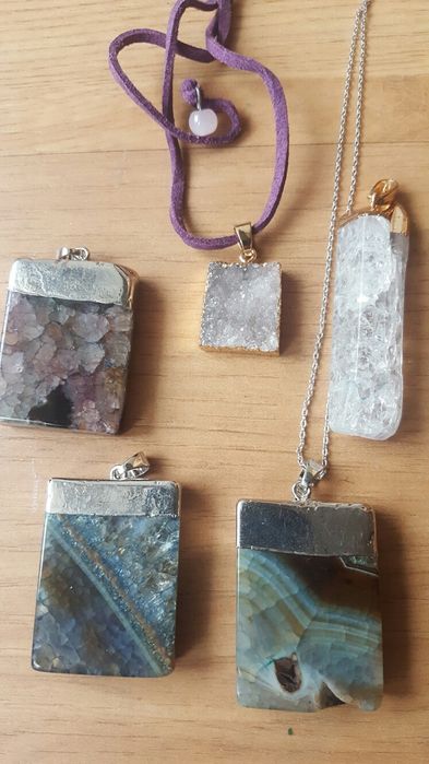 Pendentes para colar pedras semi-preciosas