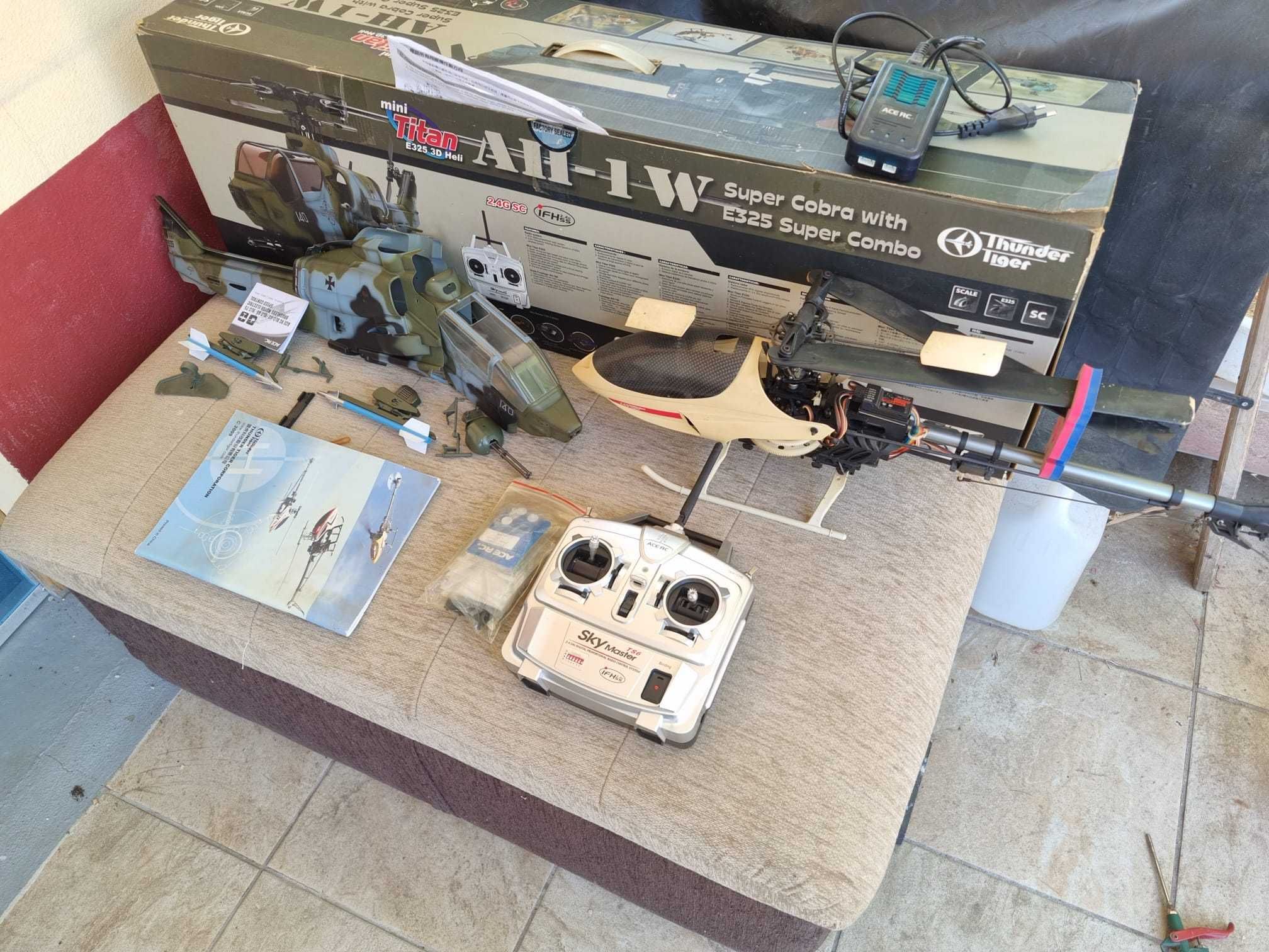 Helicóptero RC Thunder Tiger AH-1W Super Cobra E325 Super Combo - RARO