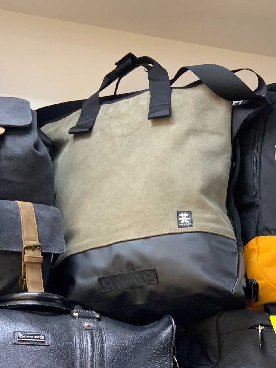 Сумка з замші, Crumpler Leather Messenger M, brown, -44%