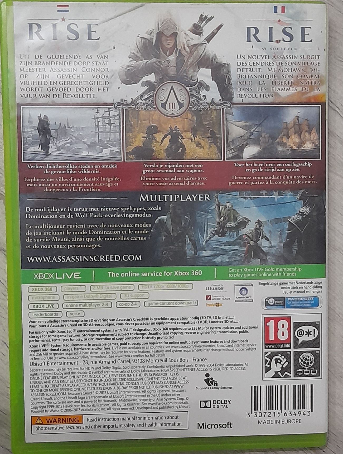 Gra xbox 360 Assassin's Creed III