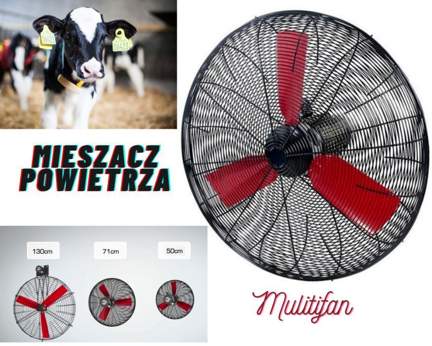 MULTIFAN Mieszacz Powietrza O 130 cm NOWY WYSYŁKA GRATIS