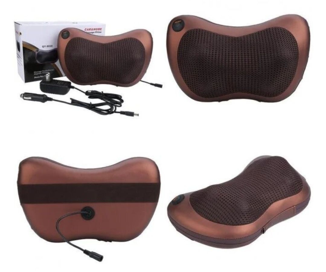 Массажная подушка для шеи Massage Pillow,для дома и автомобиля 220/12v