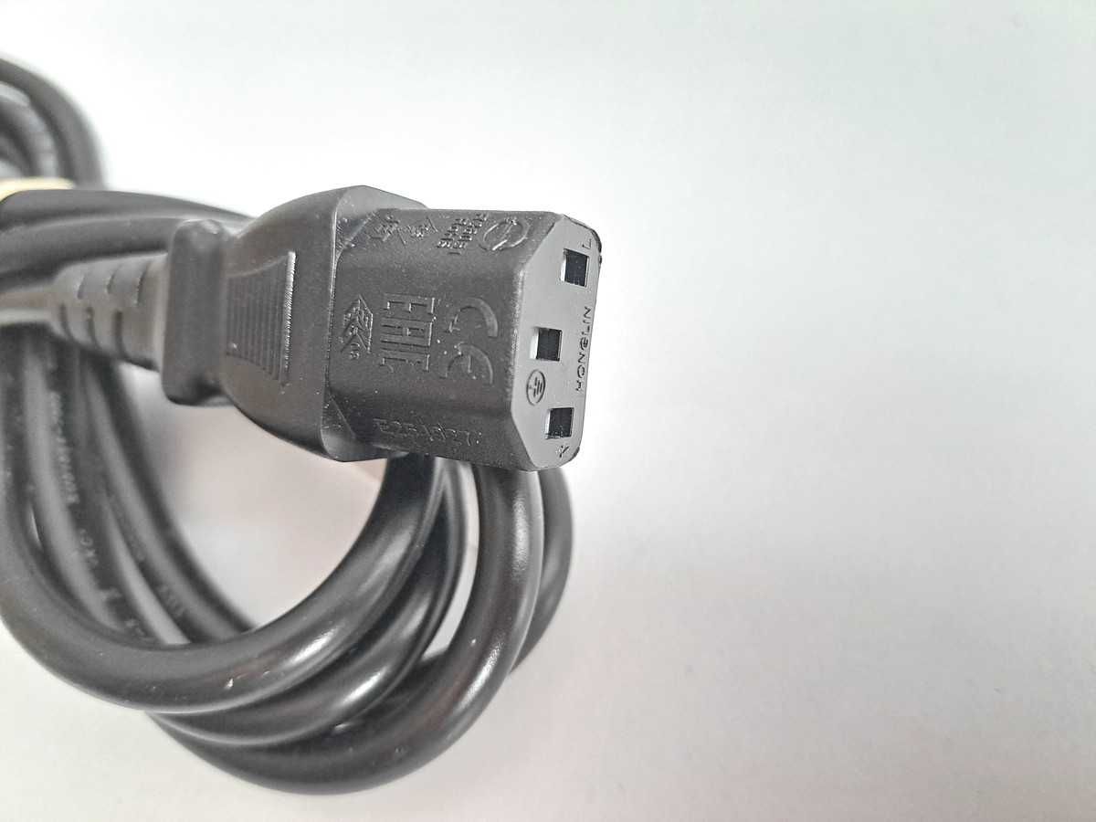 Kabel zasilający prądowy do komputera drukarki wtyk kątowy 1,8m