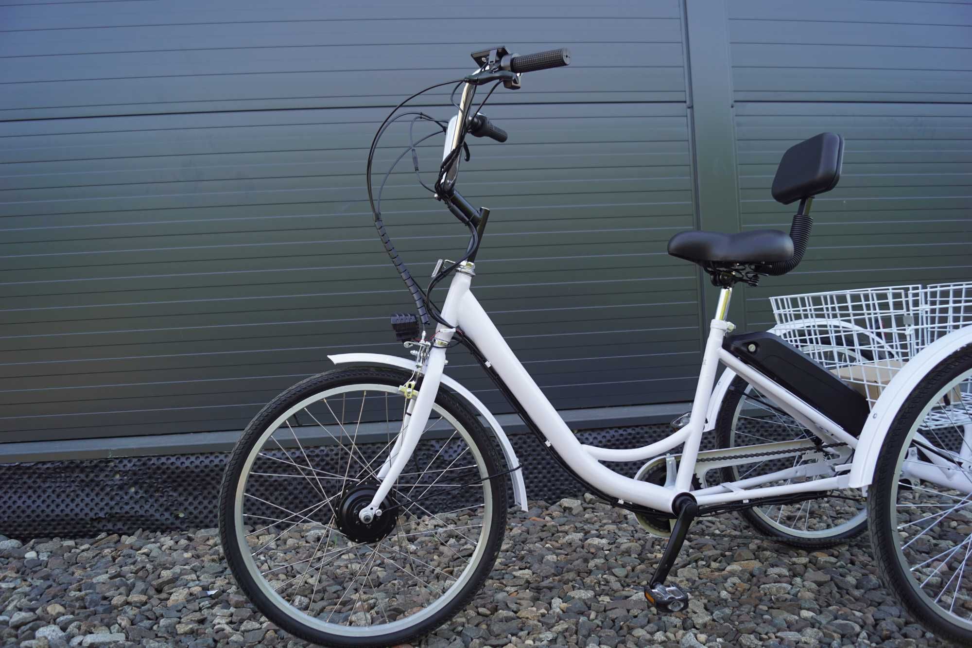 Rower elektryczny trójkołowy Cargo inwalidzki
