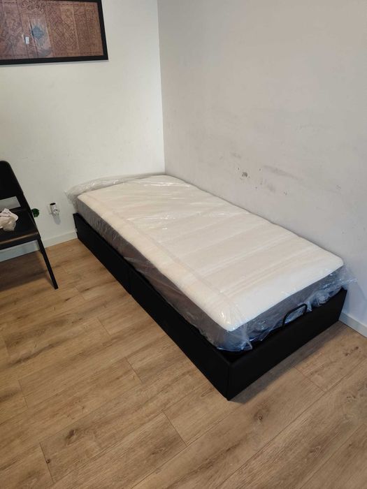 Cama Solteiro + Colchão - 190cmx90cm