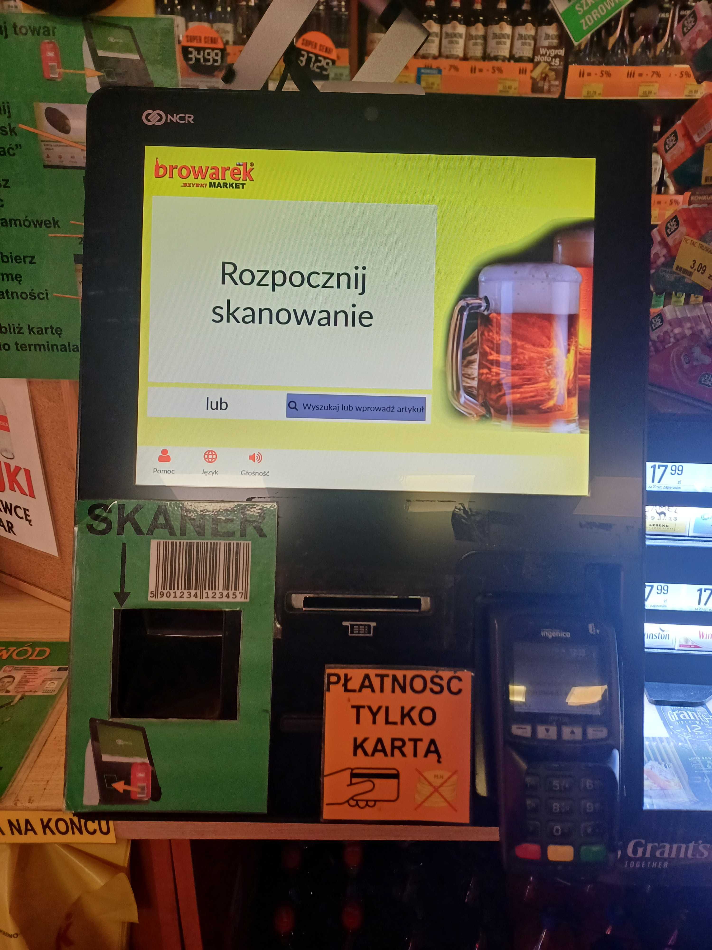 Kasa samoobsługowa NCR SS90
