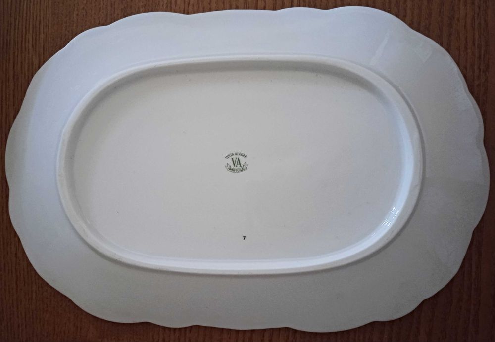 Travessa 30cm x 20cm Vista Alegre Portugal (Imagem com medidas)