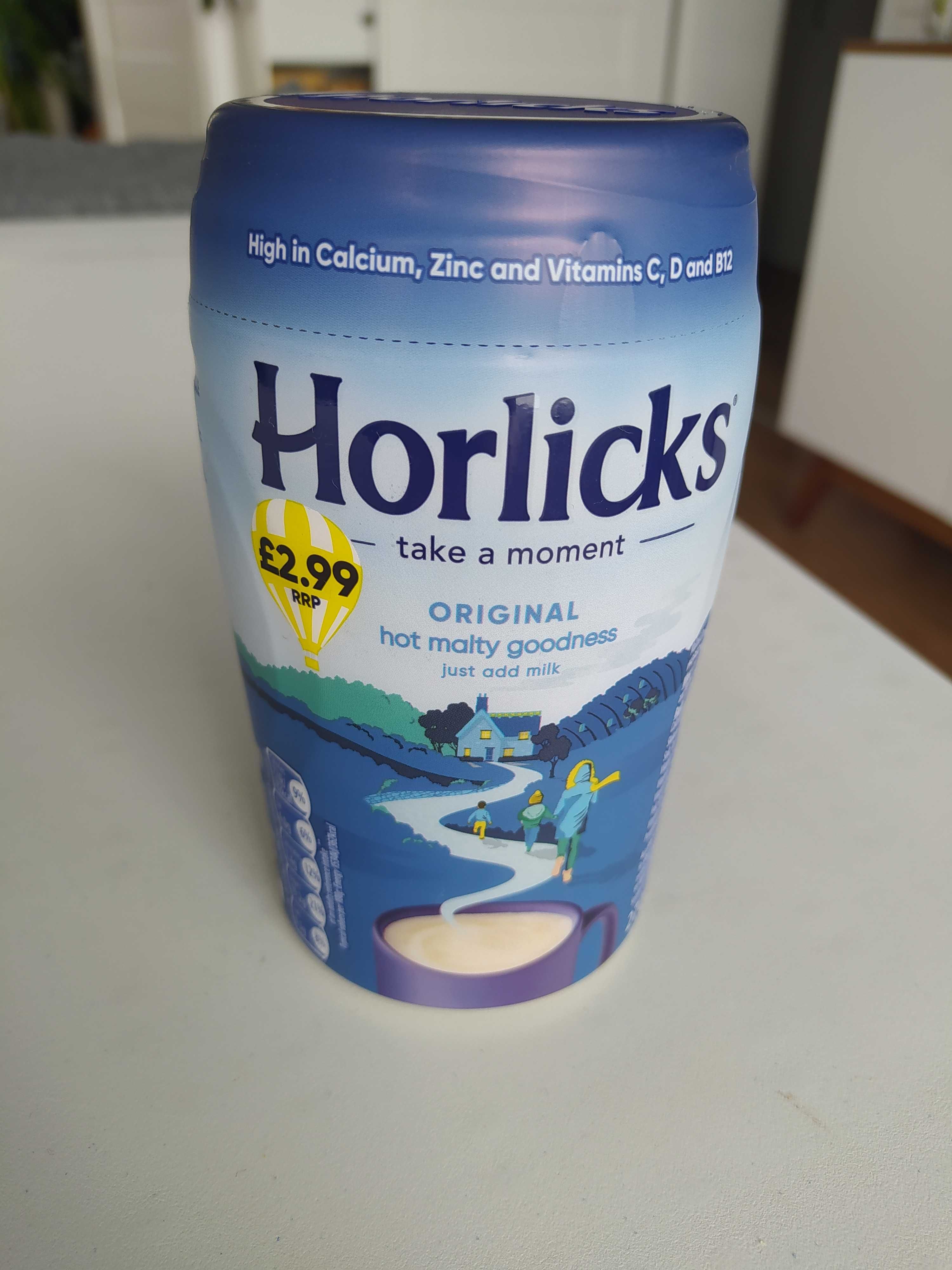 Napój słodowy, Horlicks, witaminy