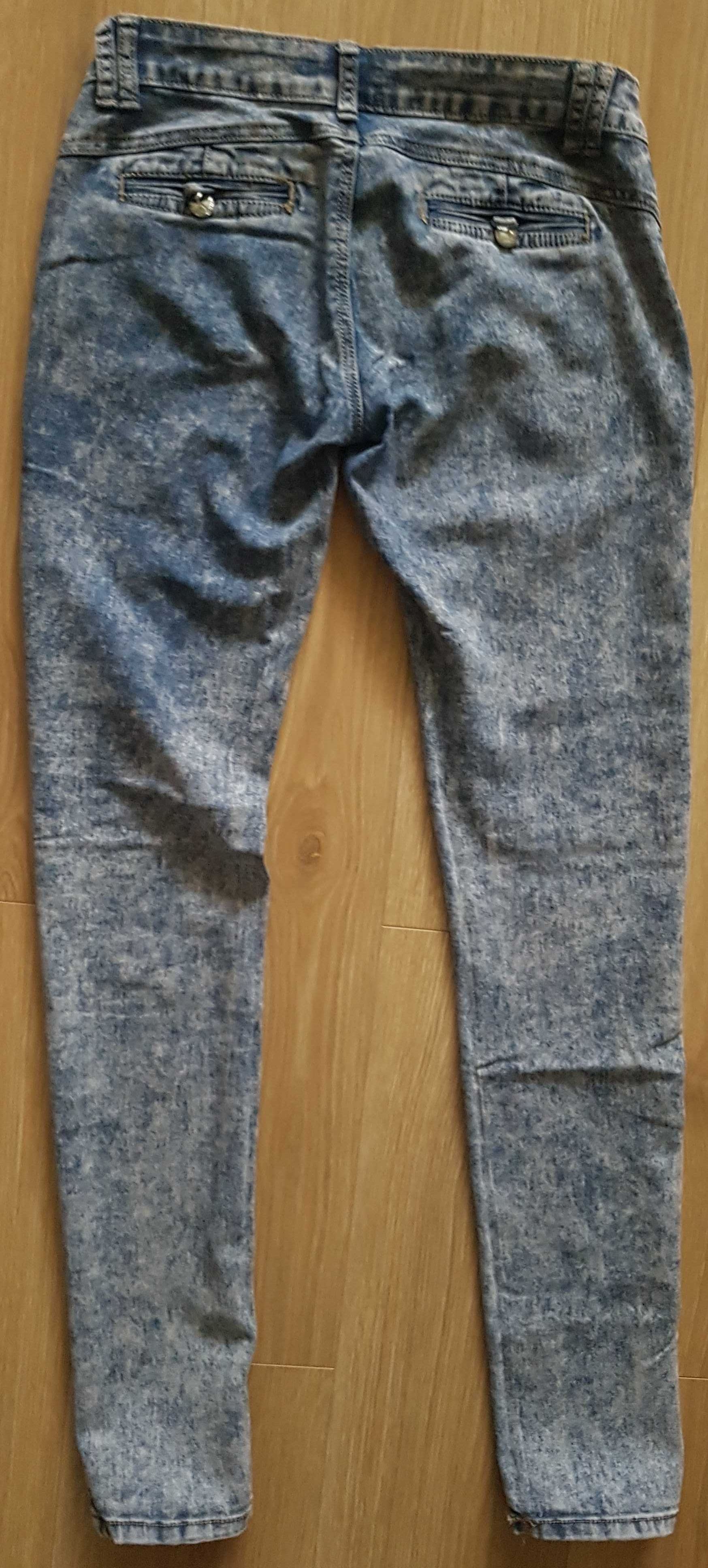 Spodnie jeansowe rozmiar 28 bawełna, elastan