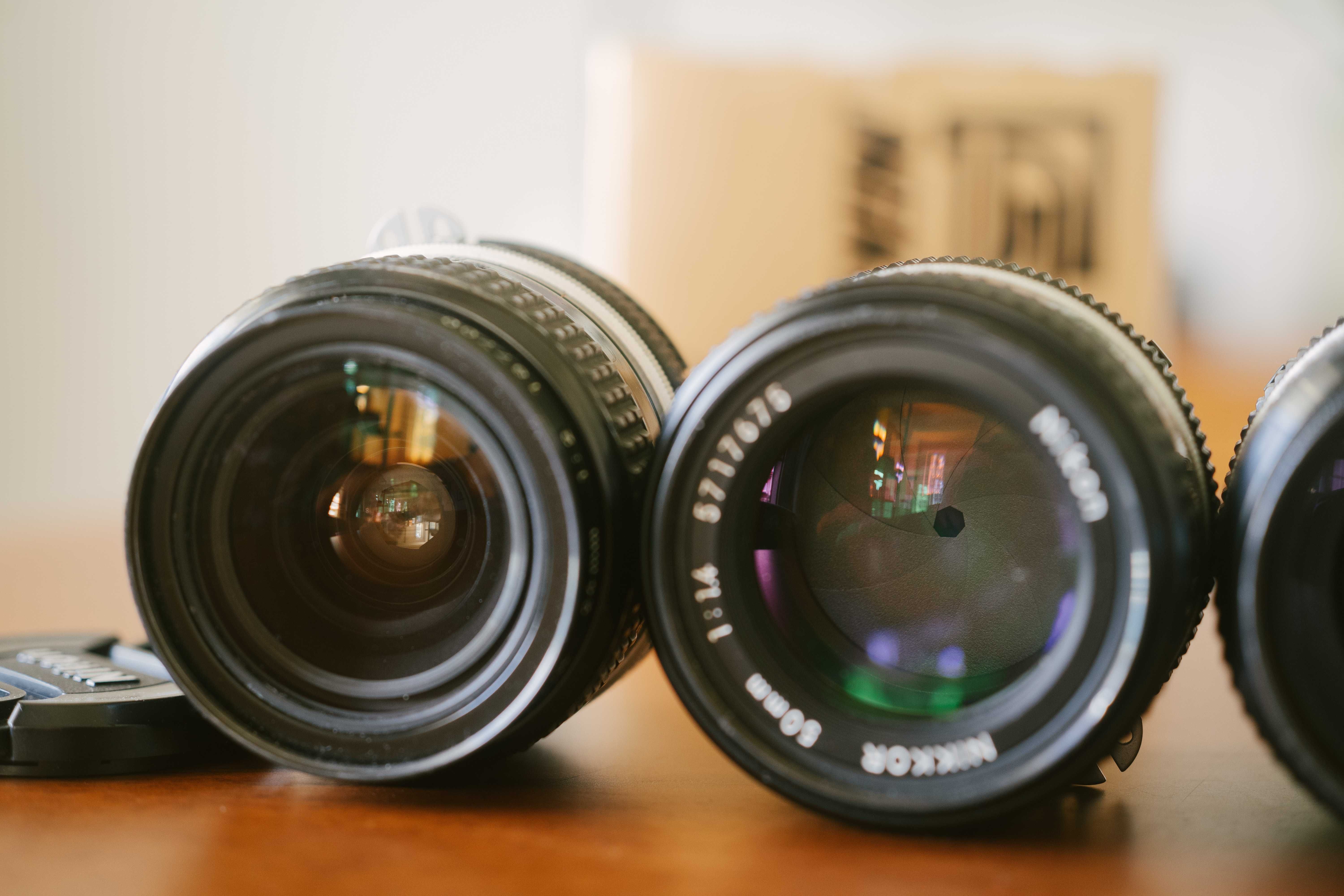 Kit de lentes Nikkor Nikon clássicas 24/2 + 35/2 + 50/1.4