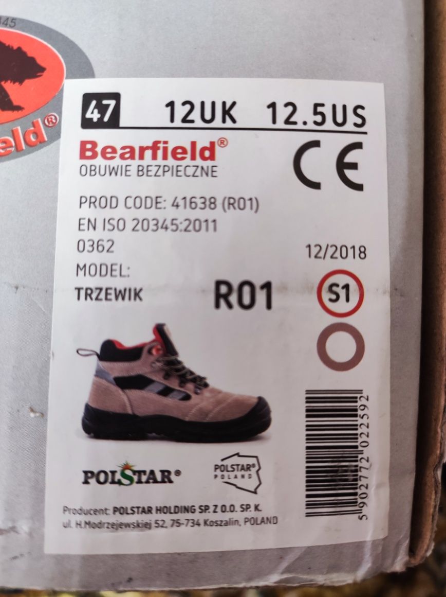 Спецвзуття з металевим носком Bearfield