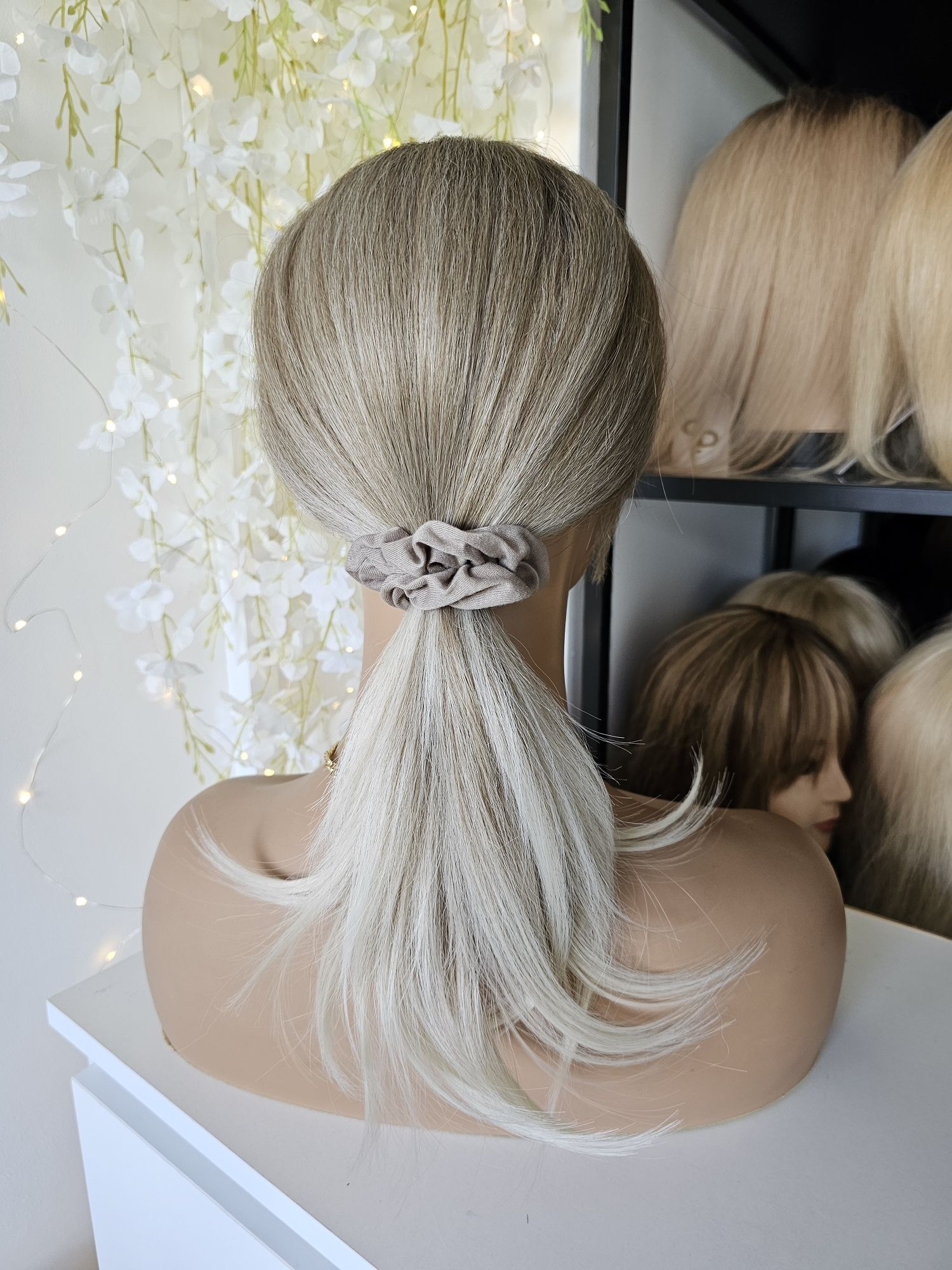 Topper mix blond chłodna tonacja z odrostem Dagmara pełne krycie