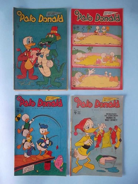 O PATO DONALD - Lote revistas antigas, bem conservadas.
