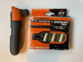 Pompka na naboje CO2 SKS airchamp + 4 naboje 16g