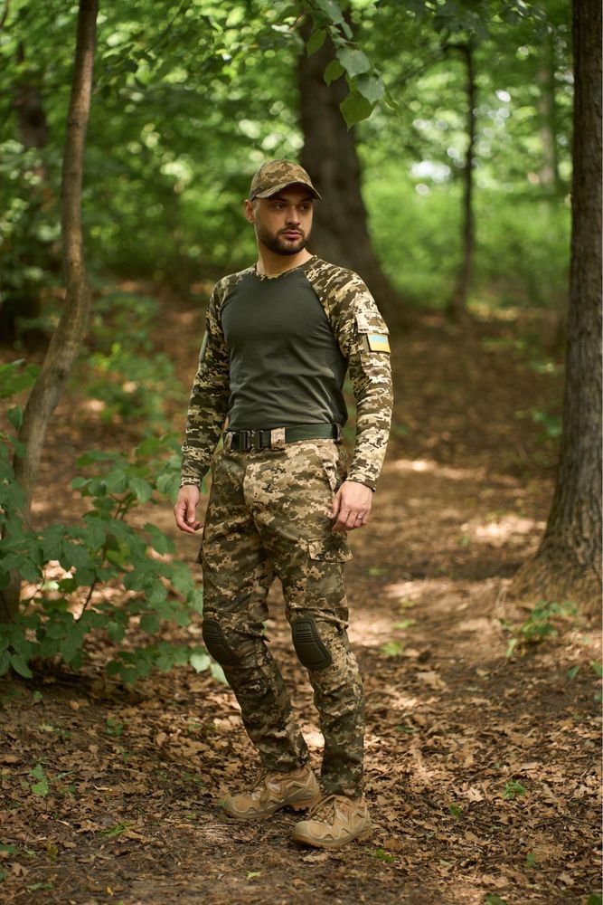 Форма військова костюм тактичний футболка убакс штани pixel мультик