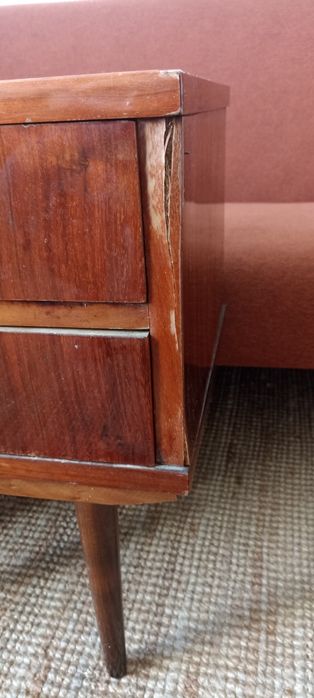 2x Szafka nocna nakastlik PRL stolik vintage modern loft Gliwickie ZPT
