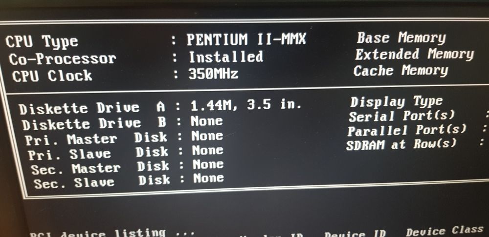 Motherboard BXcel PC100 + Processador CPU Pentium MMX 350mhz RETRO