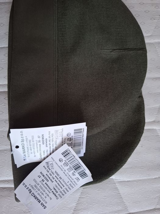 Czapka wojskowa zimowa khaki rozmiar 56-57.