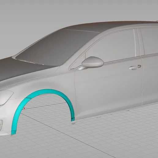 Накладки розширювачі арок Golf 7 R / GTI