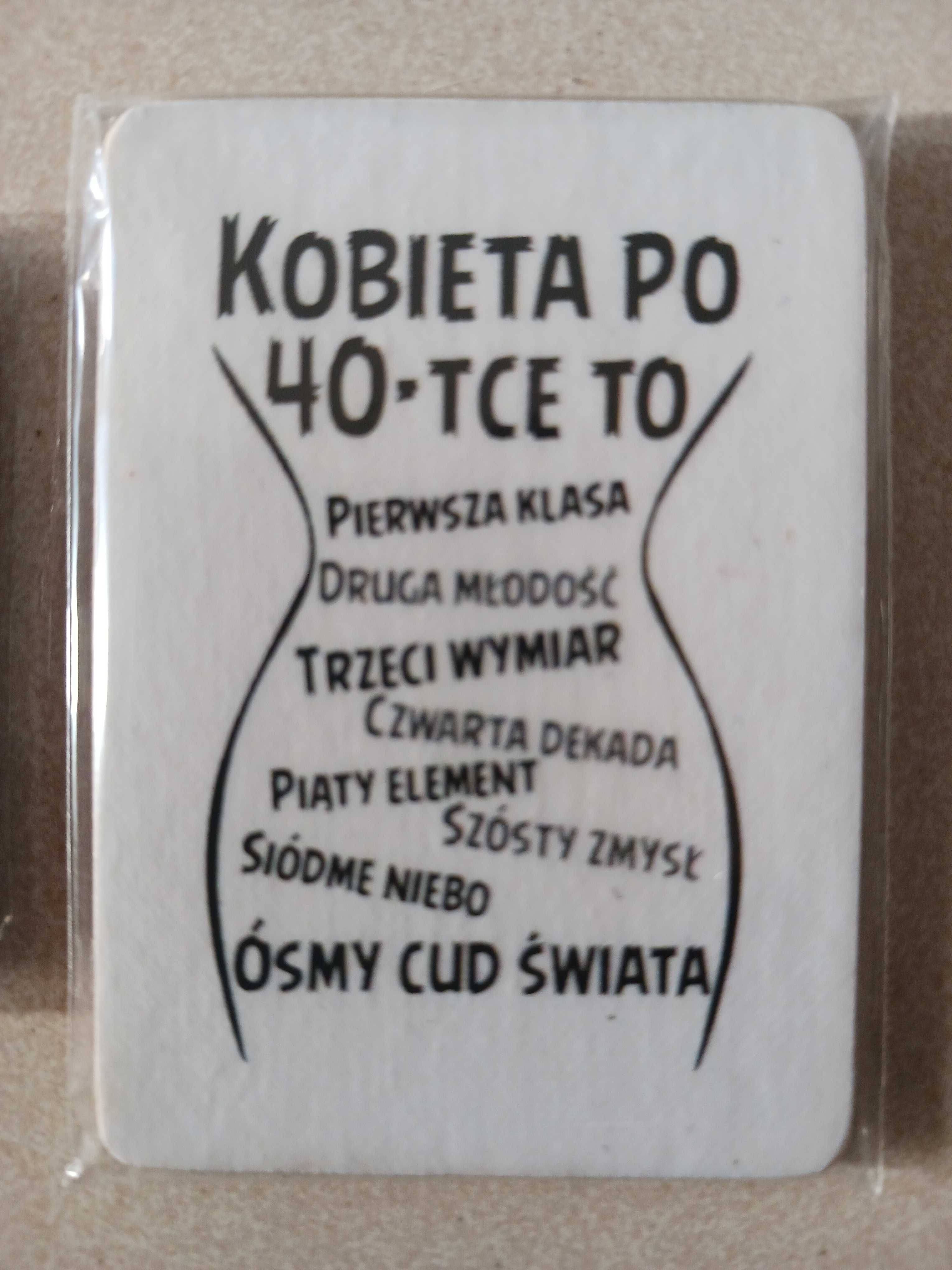Drewniany MAGNES na lodówkę CYTATY. aforyzmy. złote myśli.