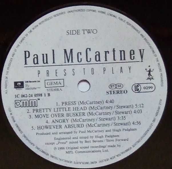 Paul McCartney – Press To Play