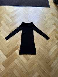 Sukienka dzianinowa xs pull&bear czarna