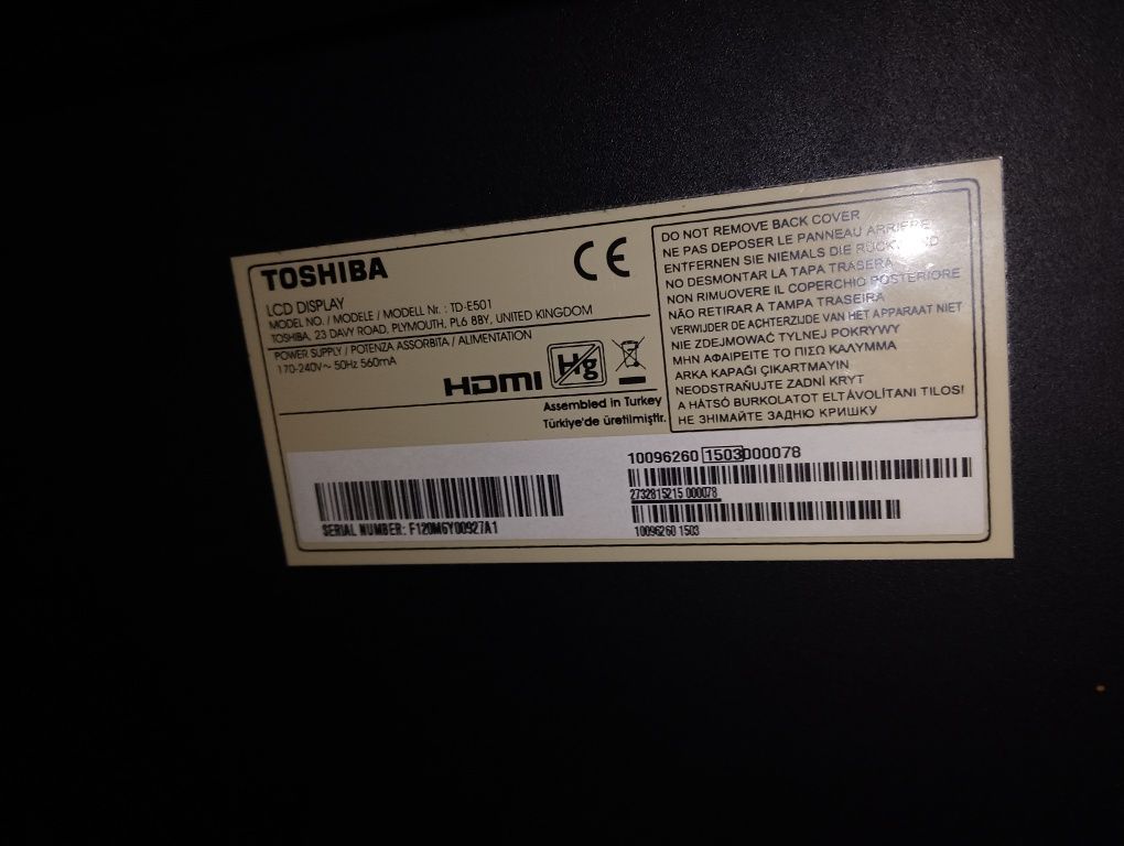 Monitor Ekran reklamowy Toshiba TD-E501 50 " cali FullHD / MEGA ZESTAW