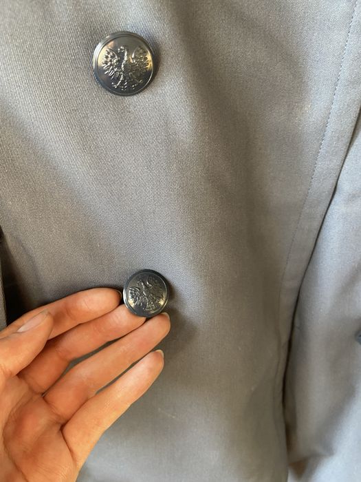Płaszcz zimowy z kożuchem milicyjny