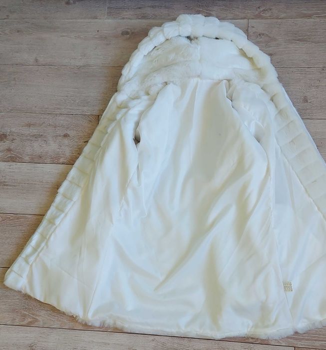 Весільна шубка айворі XS- S р