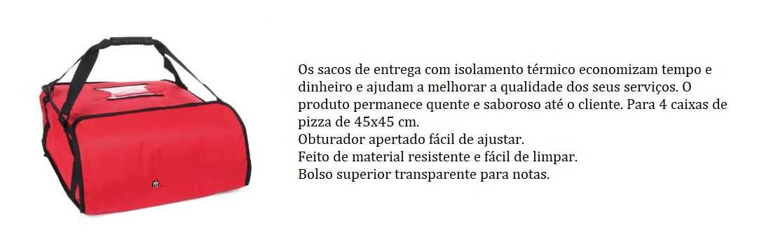 Mochila de entrega de pizza