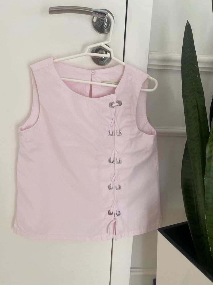 Bluzka koszulka różowa  Zara roz 140 cm