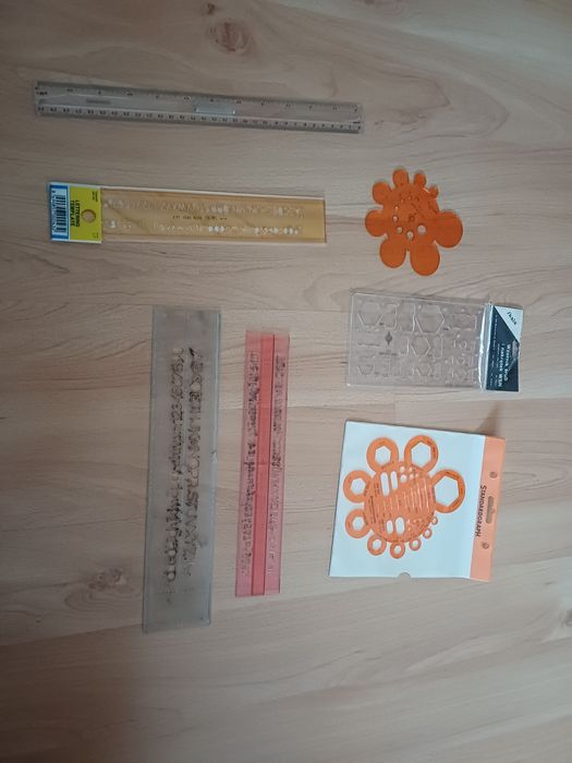 Zestaw linijek wzorników śrub skala, standardgraph