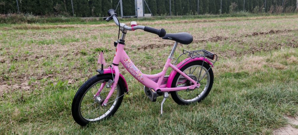 Rower Puky 16 cali. Różowy. Kask GRATIS.