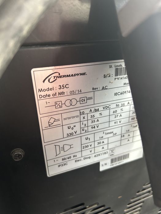 Plazma przecinarka plazmowa Thermal Dynamics  35C