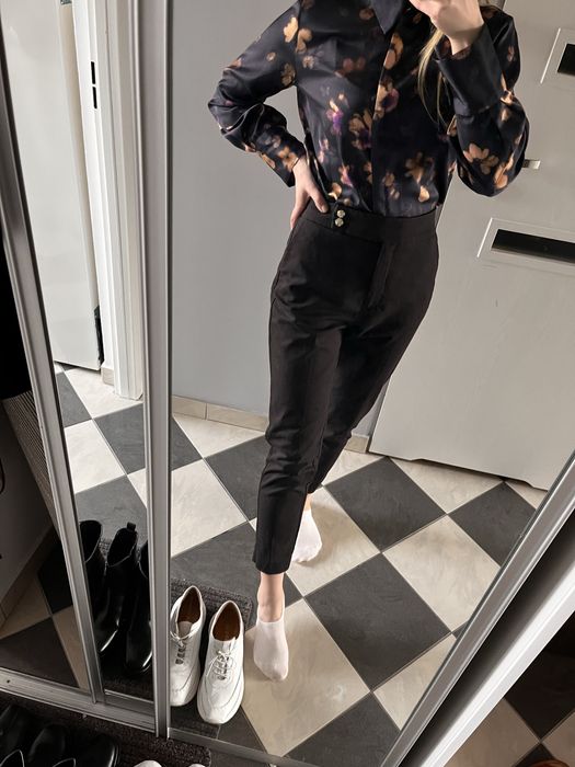 Eleganckie spodnie czarne damskie XS-S