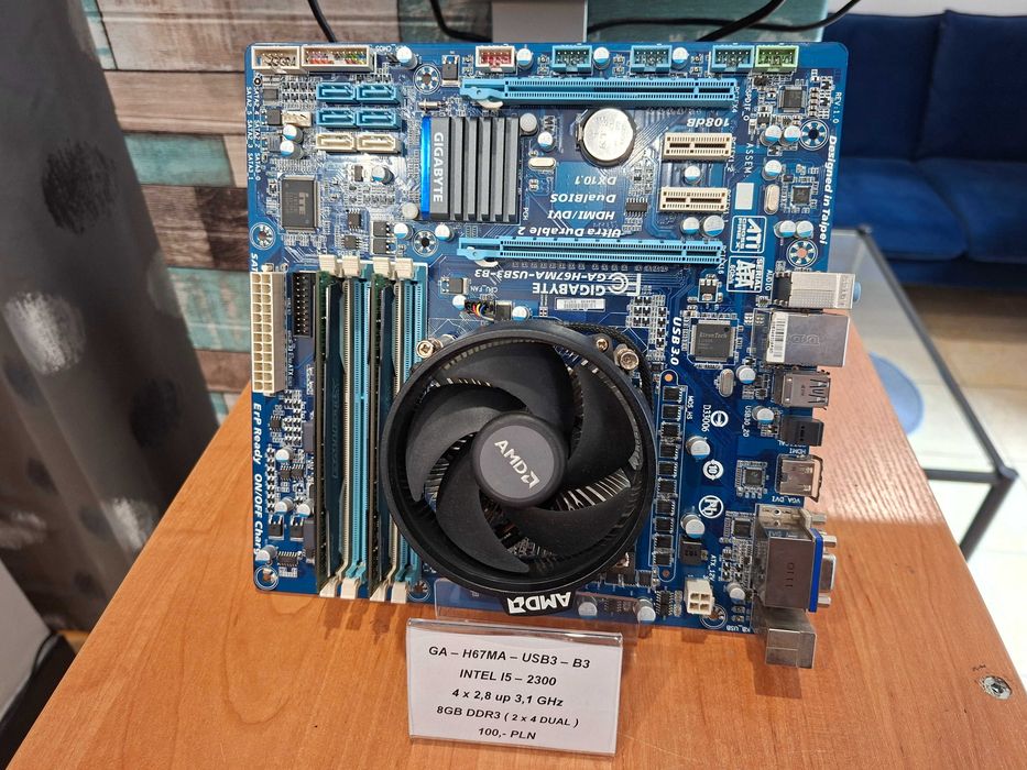Płyta GA-H67MA-USB3-B3 + Intel I5 + 8GB DDR3