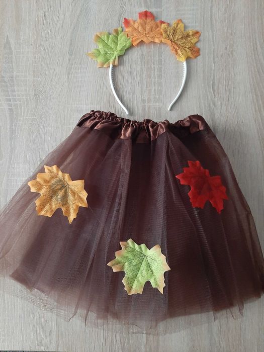 Pani Jesień strój przebranie spódniczka plus opaska