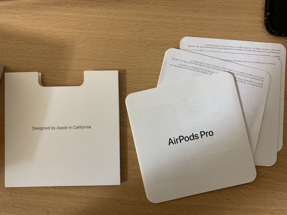 Коробка AirPods pro + накладки, оригінал