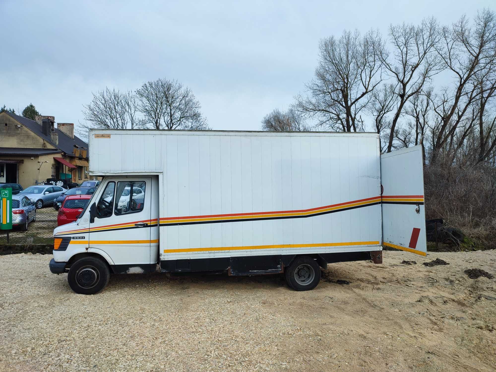 Mercedes Kaczka 410 Kontener Kamper Izoterma FOODTRUCK namiot 6x8m