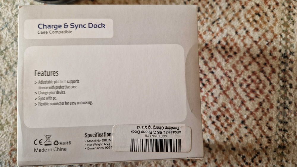 Base de carregamento p/Telemóvel tipo USB-C