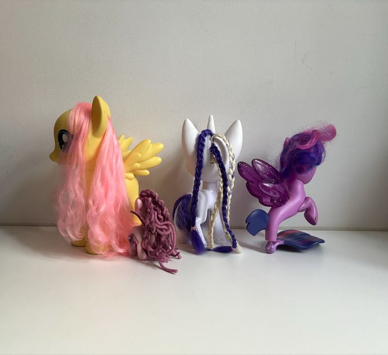 My Little Pony Kucyki mlp duże fluttershy rarity pinkie pie vintage
