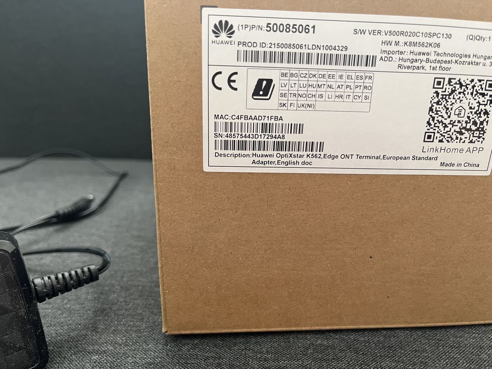 Huawei OptiXtar K562 edge ont router wifi