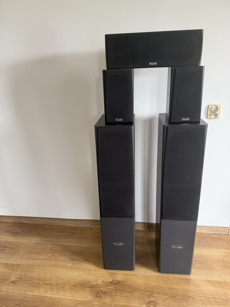 Kolumny m audio i tuner onkyo