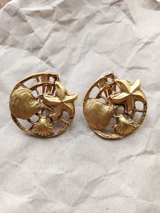 Вінтажні кліпси об'ємні Франція